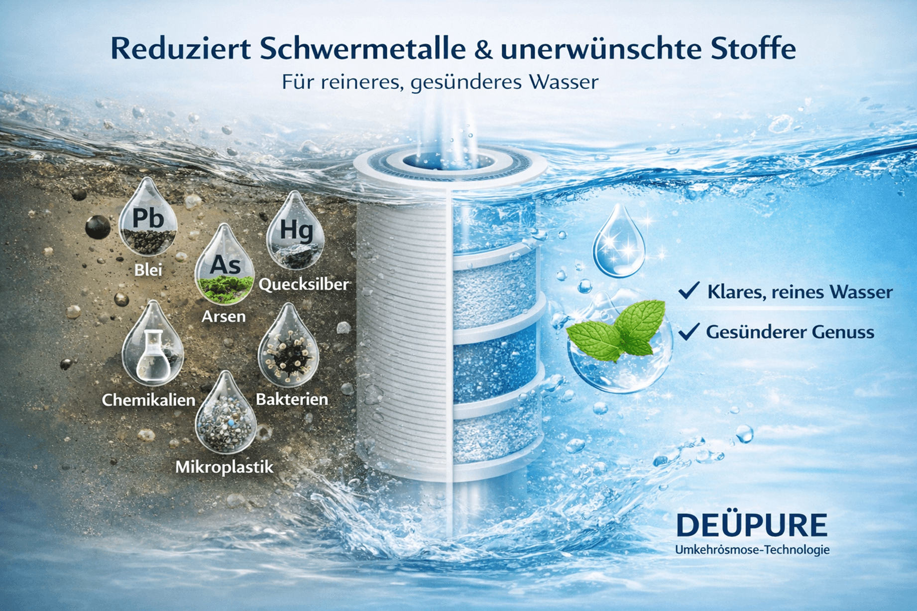 Reduziert Schwermetalle und viele unerwünschte Stoffe